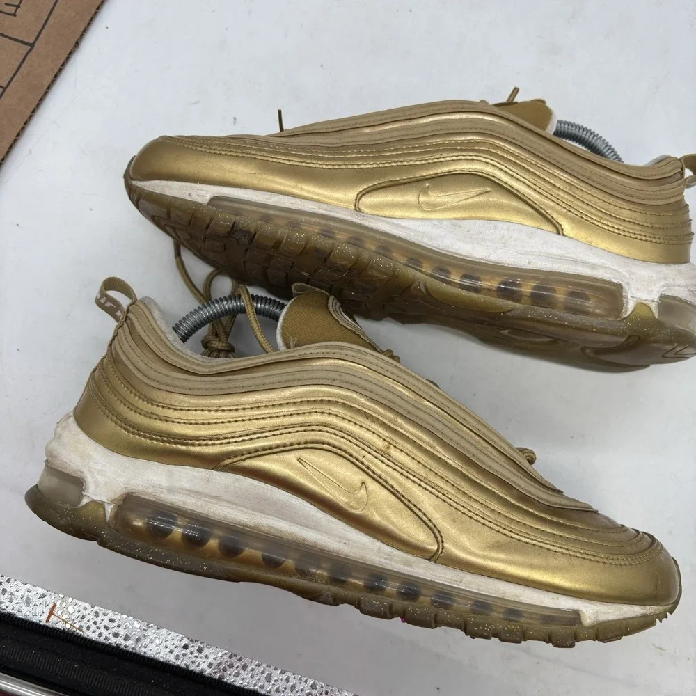 Nike Air Max 97 OG QS Metallic Gold 2017 Womens 10 Lace Up y2k 884421700